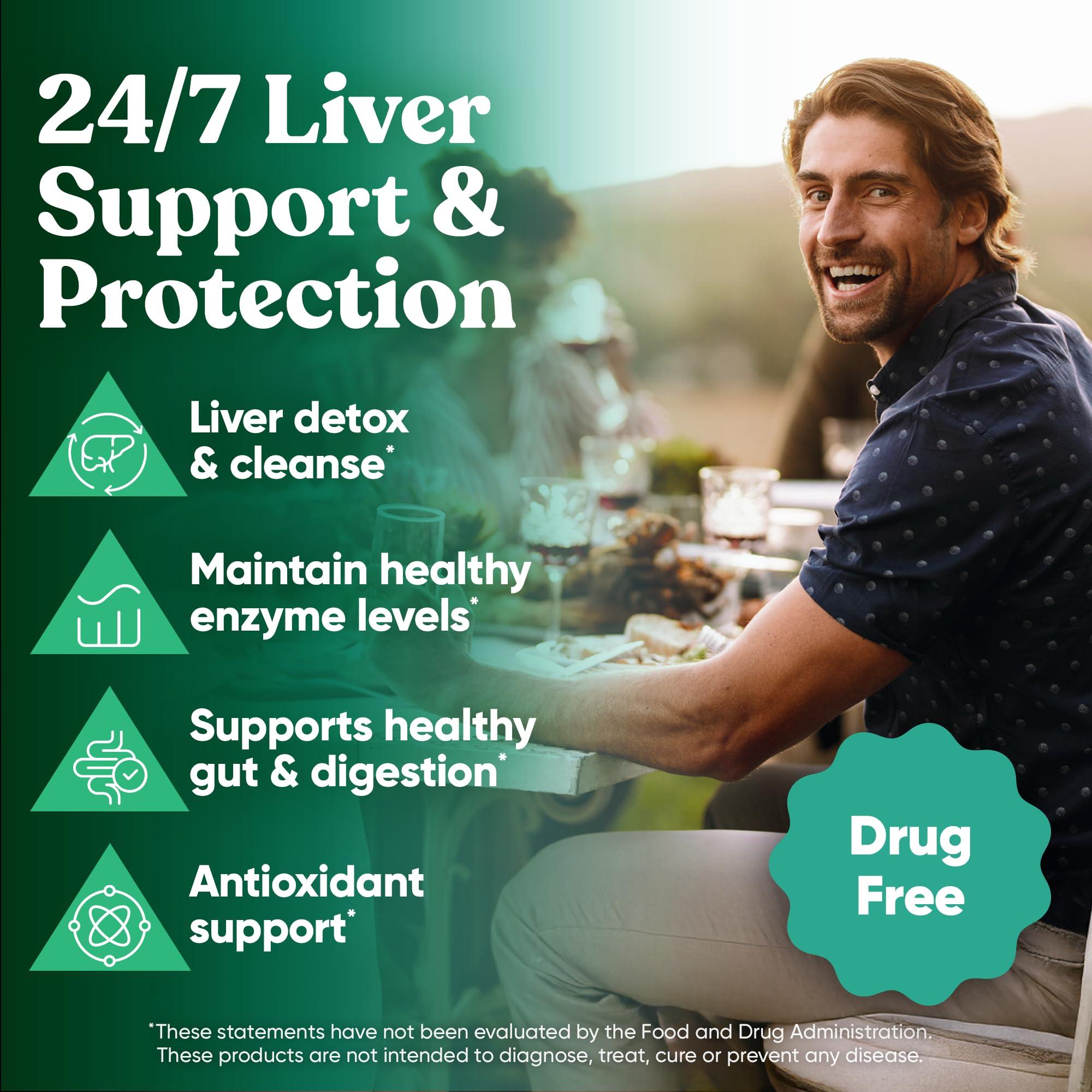 Eu Natural Vital Liver Cleanse Detox & Repair 9-in-1 Liver Support Supplement Milk Thistle, Artichoke Extract, Turmeric, Adaptogens Optimal Liver Function and Digestive Health 60 Vegetarian Soft Capsules