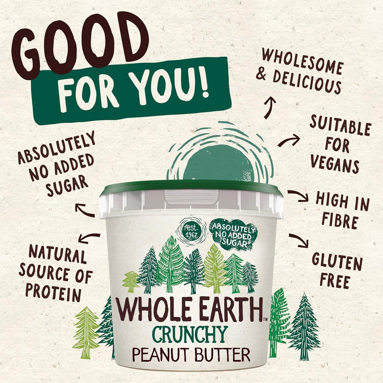 Whole Earth Whole Earth Peanut Butter Crunchy 1kg