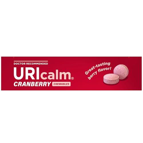 Uricalm Uricalm Cranberry, Daily Dietary Supplement Chewable with D-Mannose, Berry, 60 Count