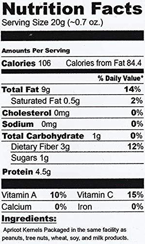 NUTS - U.S. - HEALTH IN EVERY BITE ! NUTS U.S. - Sweet Raw Apricot Kernels (Seeds) | Unpasteurized and Non-GMO | No Sulphure | Packed In Resealable Bags!!! (1 LB)