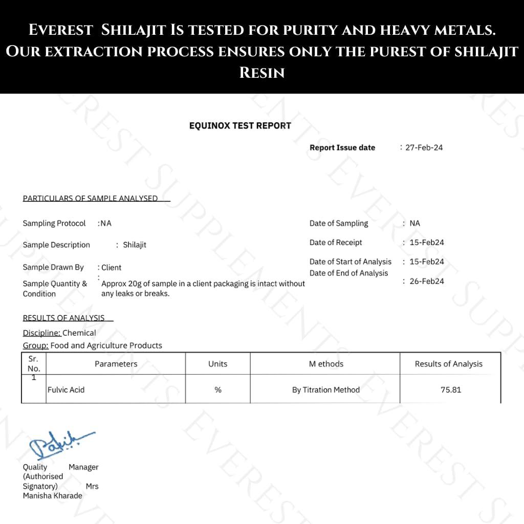 Everest Supplements Shilajit Pure Himalayan Organic Shilajit Resin - Shilajit for Men - Gold Grade 500 mg Maximum Potency - 85 Trace Minerals & Fulvic and Humic Acid for Energy Immune Support, 30 Grams