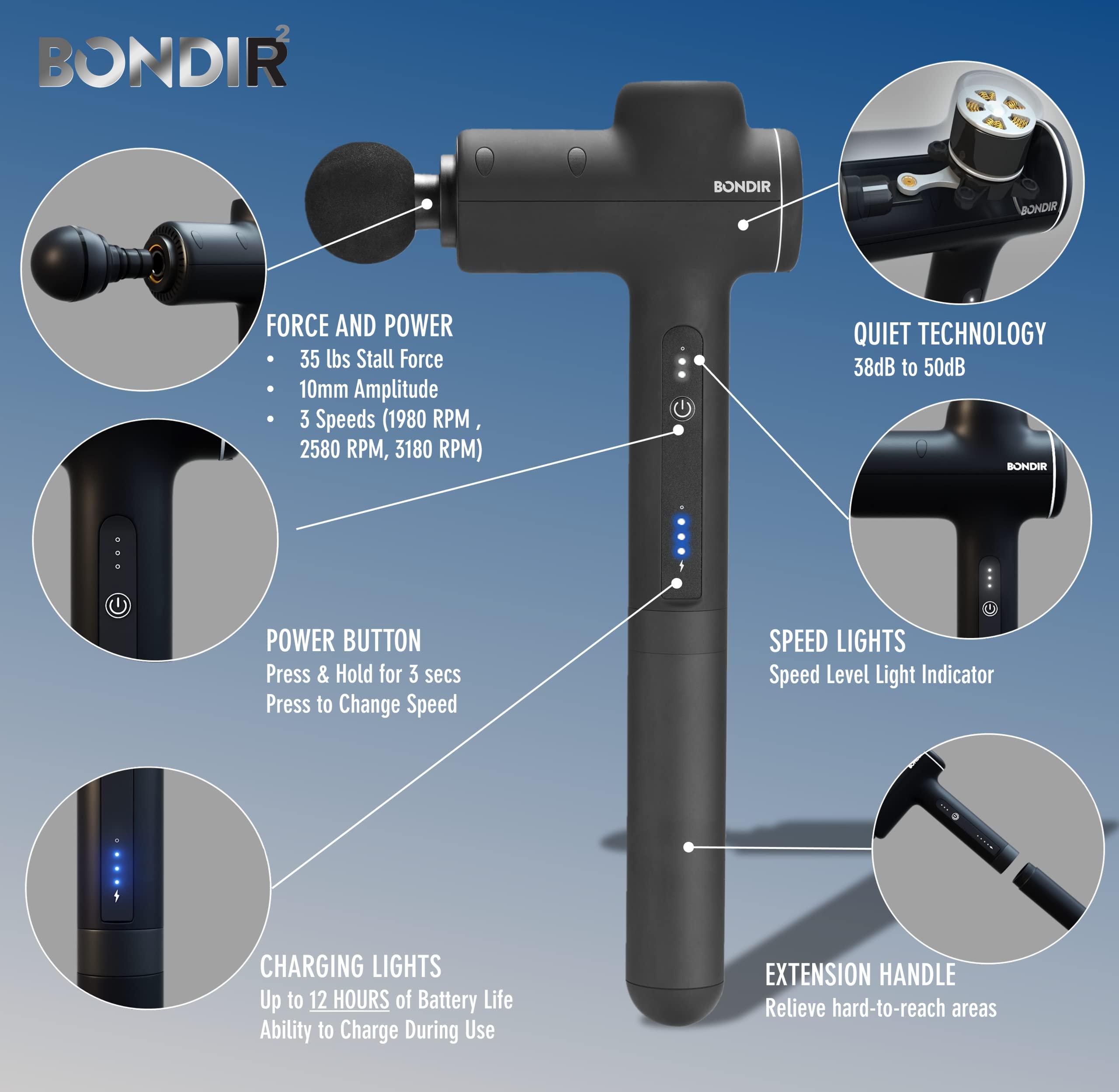 BONDIR BONDIR Massage Gun R2 + True Wireless Bluetooth Earphones