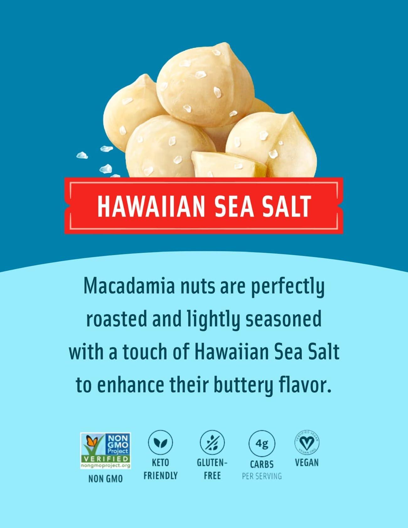 Mauna Loa Mauna Loa Premium Roasted Macadamia Nuts, Island Classic Variety Pack,4 Ounce (Pack of 3)