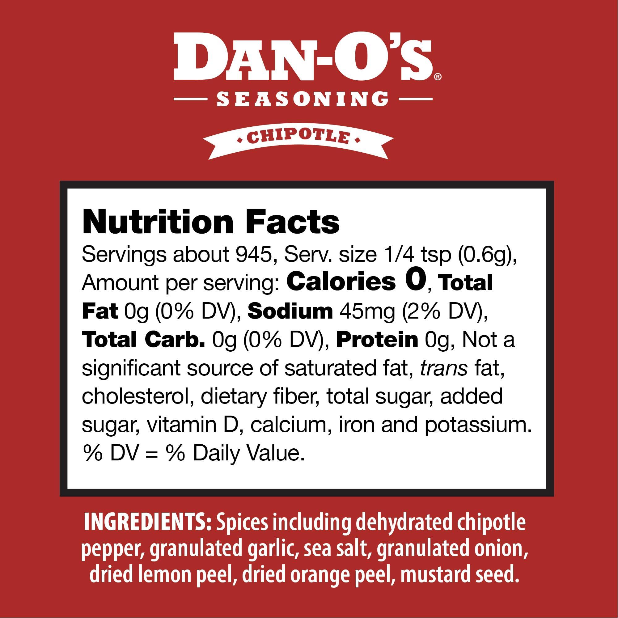 Dan-O's Dan-O's Seasoning Large 2 Bottle Combo | Spicy & Chipotle | 2 Pack (20 oz)