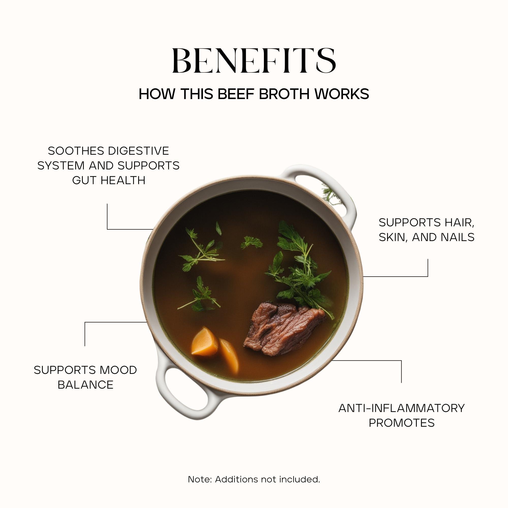 KROMA. Kroma Premium Grass Fed Beef Bone Broth, Dairy & Gluten Free Powder Mix with Collagen, Protein, Turmeric, & other Organic Ingredients, Promotes Gut Health & Healthy Skin, Hair & Nails, 10 Servings