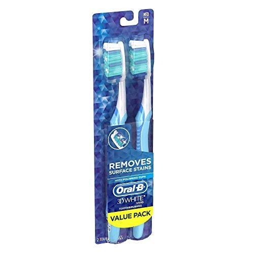 Oral-B Oral-B Advantage 3D White Vivid Toothbrush Medium Twin (Pack of 3)