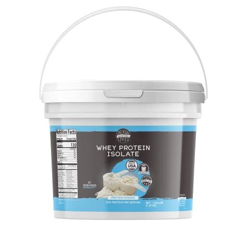 BIRCH & MEADOW BIRCH & MEADOW 1 Gallon of Whey Protein Isolate Powder, Workout Supplement, Unflavored