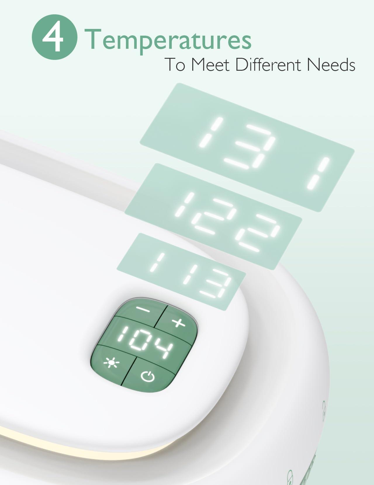 Momcozy Momcozy Baby Nail File Electric, Gentle Baby Nail Trimmer Electric Rechargable & Momcozy Baby Wipe Warmer, Innovative Spring Design, Large Capacity Wipes Dispenser