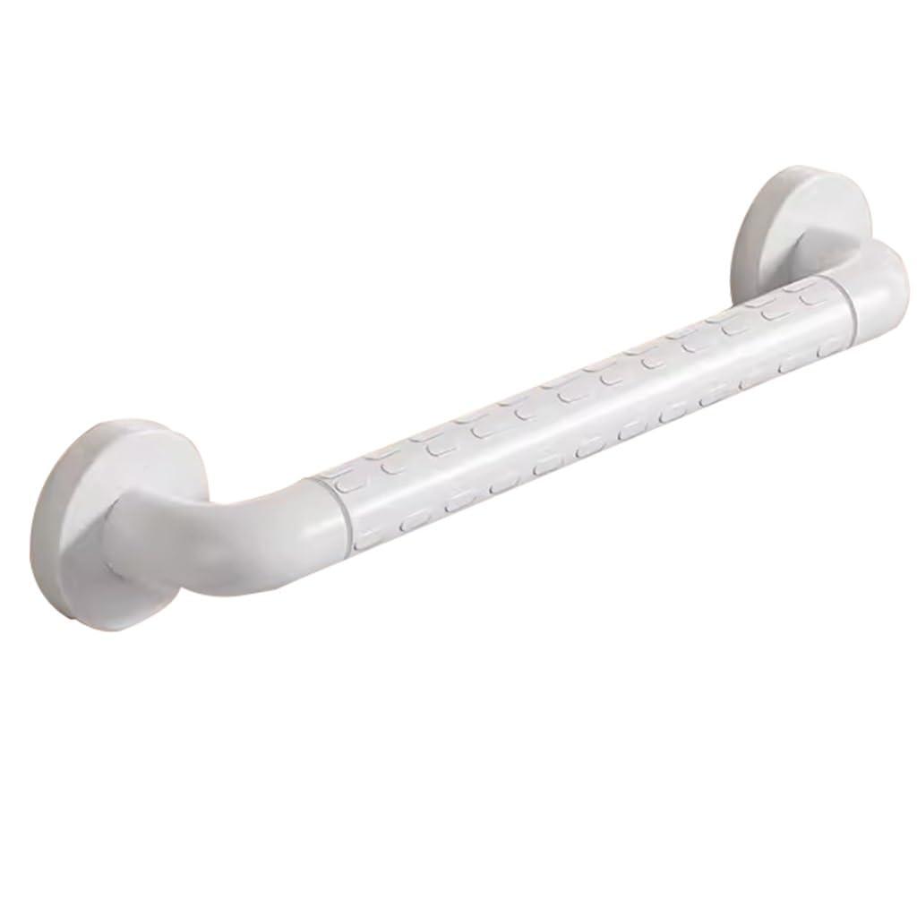 LAJUU Stainless Steel Grab Bars White Anti Slip Shower Handle Bathroom Balance Bars Grab Bar Hand Rail Support Assist Bath Handles for Handicap Elderly Injury (Size : 38cm)