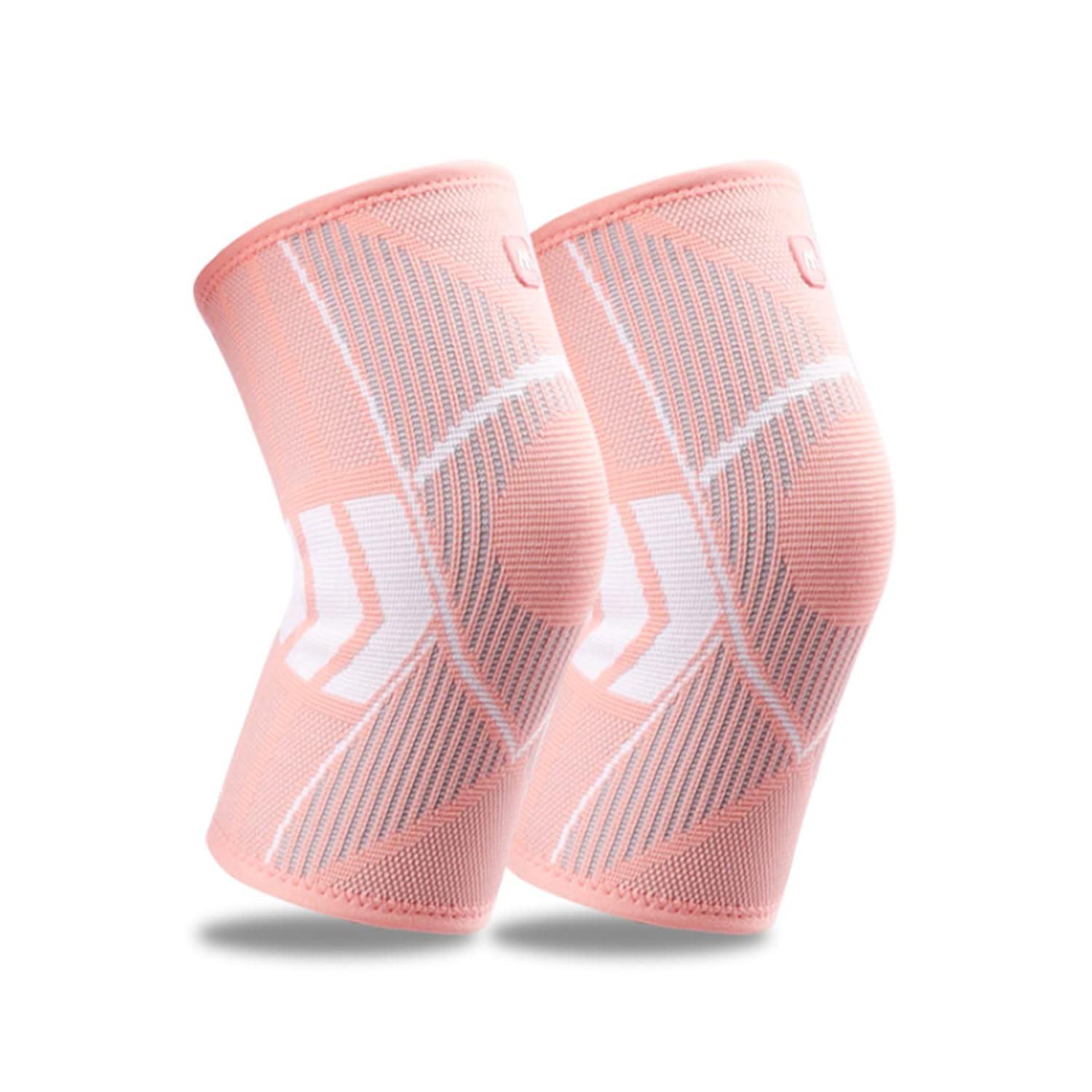 Cinlitek Cinlitek Knee Supports Brace for Women, Knee Compression Sleeves for Joint Pain Relief, Arthritis,Injury Recovery, Meniscus Tear,Knee Pain, ACL, MCL,Jogging Squats, Sports (X-Large, Pink)