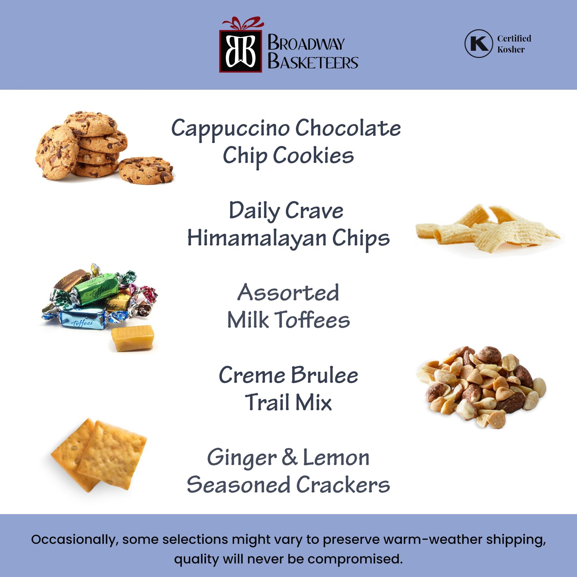 Broadway Basketeers Broadway Basketeers Food Gift Basket Tower Snack Gifts for Women, Men, Families, College, Delivery for Holidays, Appreciation, Thank You, Corporate, Get Well Soon Care Package