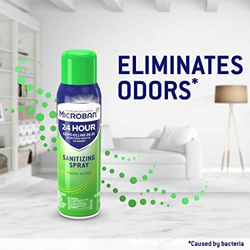 MICROBAN Microban 24 Hour Sanitizing Spray, Fresh Scent 12.5 OZ