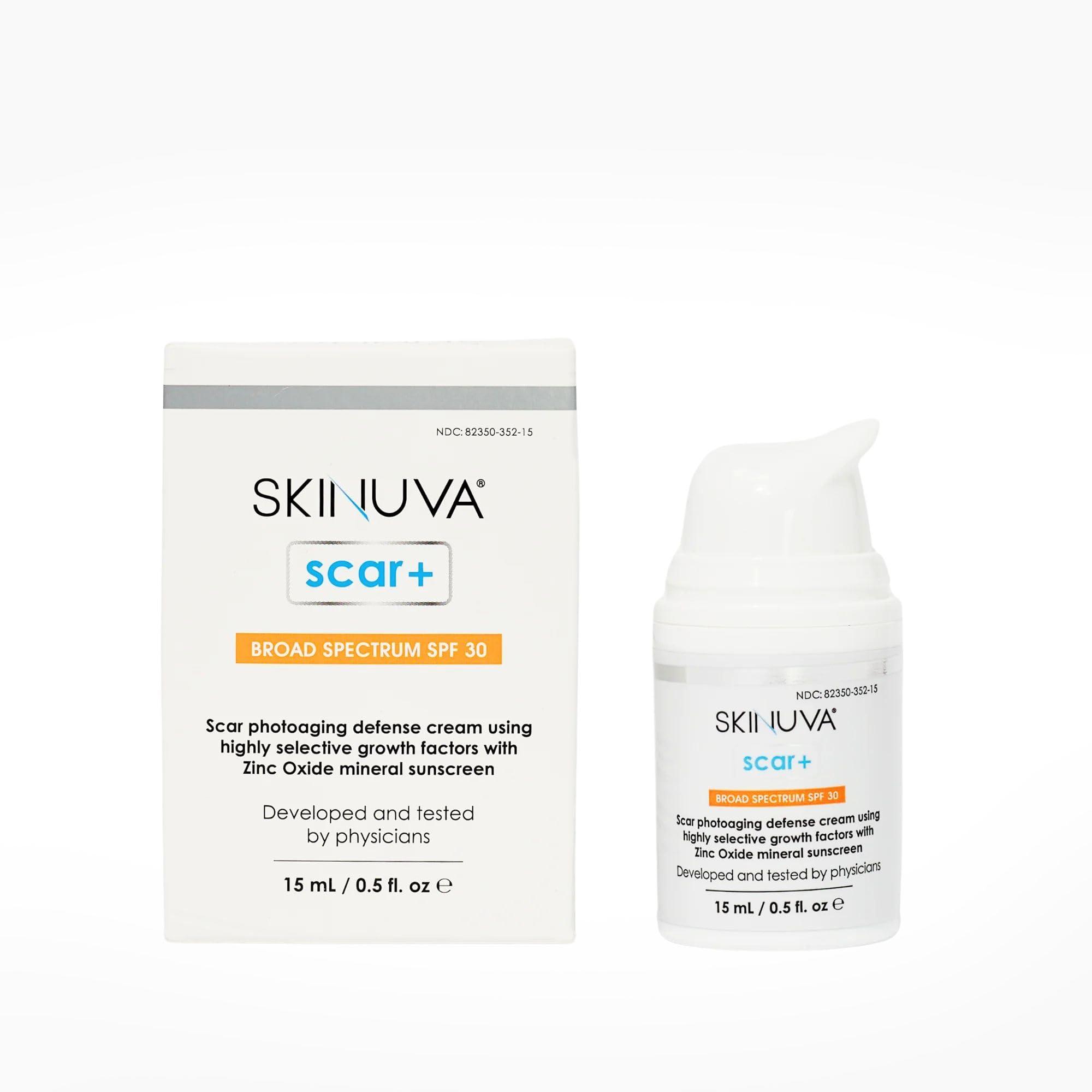 Skinuva Skinuva Next Generation Scar+ Cream - Advanced Scar+ SPF 30 Silicone Cream Matrix Formulated with Growth Factors (0.5 oz)