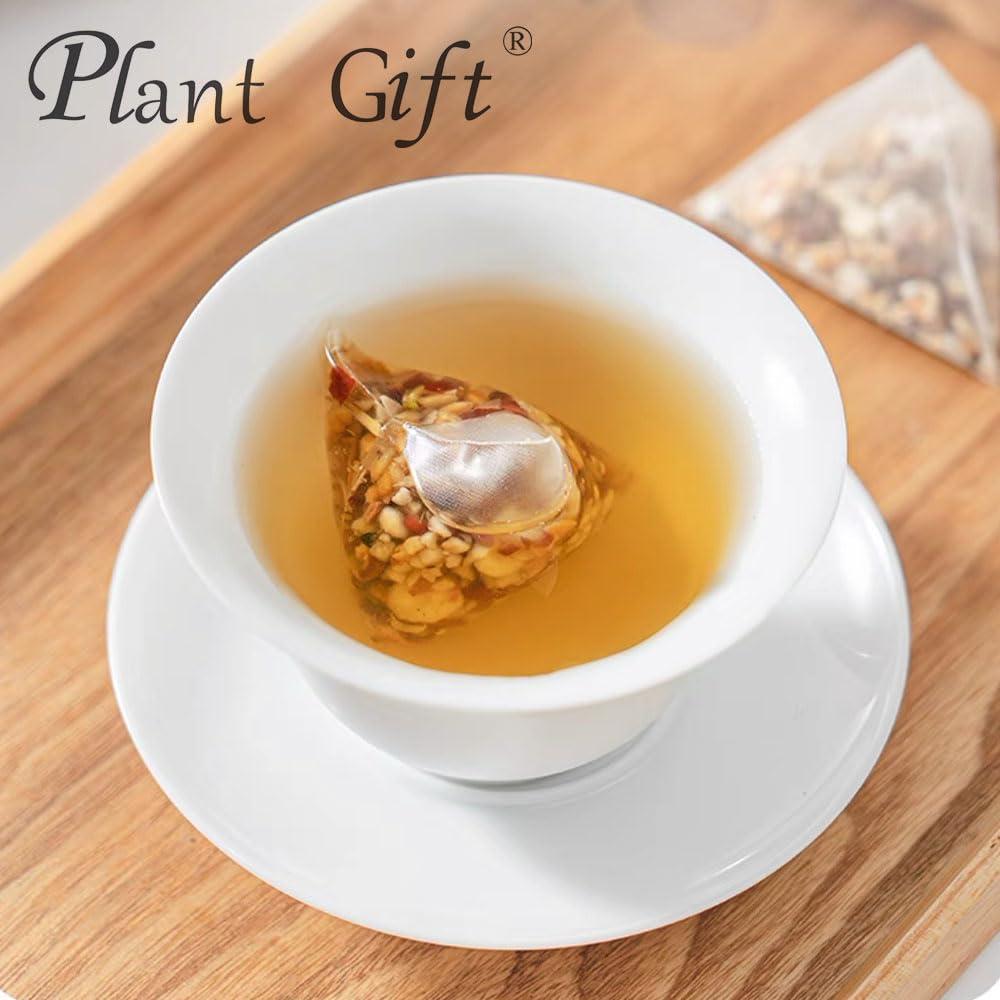 Plant Gift 100% Pure Natural Herbal Tea, Radix Fici Hirtae Poria cocos Bean Jelly Tea Bag, 250g/8.81oz (5g*50bags) Tartary buckwheat, Coix seed, Poria cocos, Caffeine Free, No Additives, Non-GMO