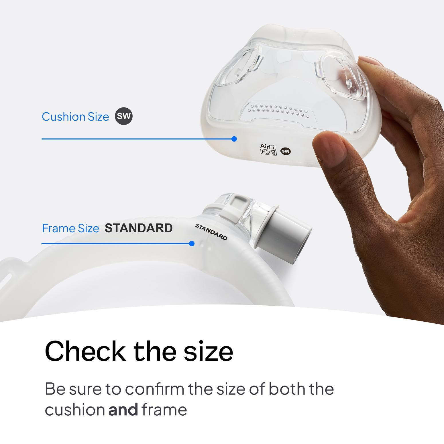ResMed ResMed AirFit F30i Standard Frame System (no Headgear) - Small-Wide