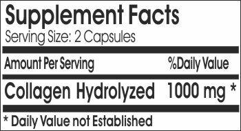 PureControl Supplements Collagen Hydrolyzed 1000mg // 180 Capsules // Pure // by PureControl Supplements