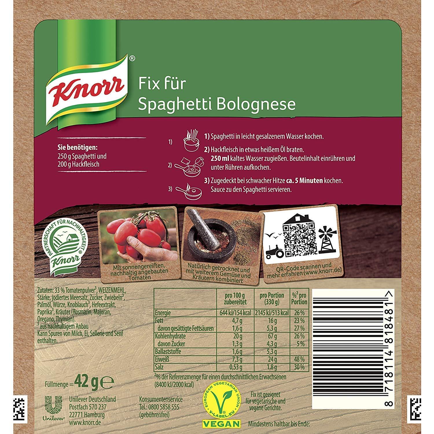 Knorr Knorr Fix Spaghetti Bolognese