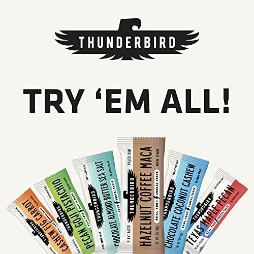 Thunderbird Energetica Thunderbird Bars Energy Snack, Gluten-Free with Protein, Healthy Real Food, Vegan Paleo Non-GMO, No Added Sugar, Chocolate Coconut Cashew Flavor (12 Count, 1.7 oz. Bars)