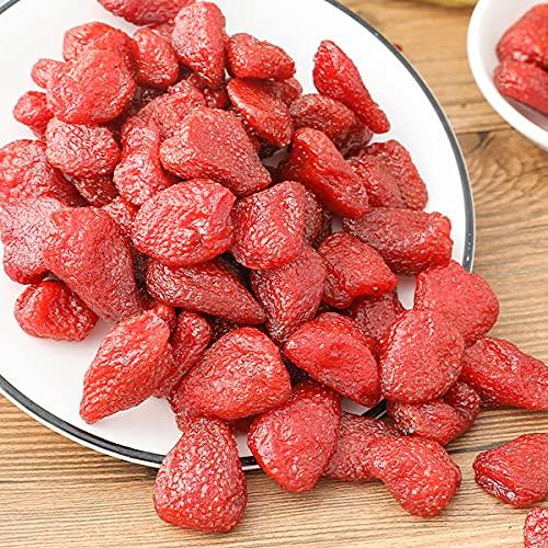 homeemoh homeemoh Freeze Dried Fruits Chunks, 250g(8.82oz) Large Bulk Bag Natural Organic Fruits Snacks Chunks, Non-GMO,Strawberry