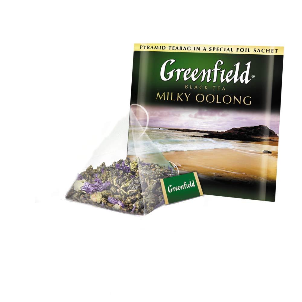 Greenfield Greenfield Milky Oolong Pyramid Collection 20 Pyramids In Special Foil Sachets Oolong Tea Finely Selected Speciality Tea
