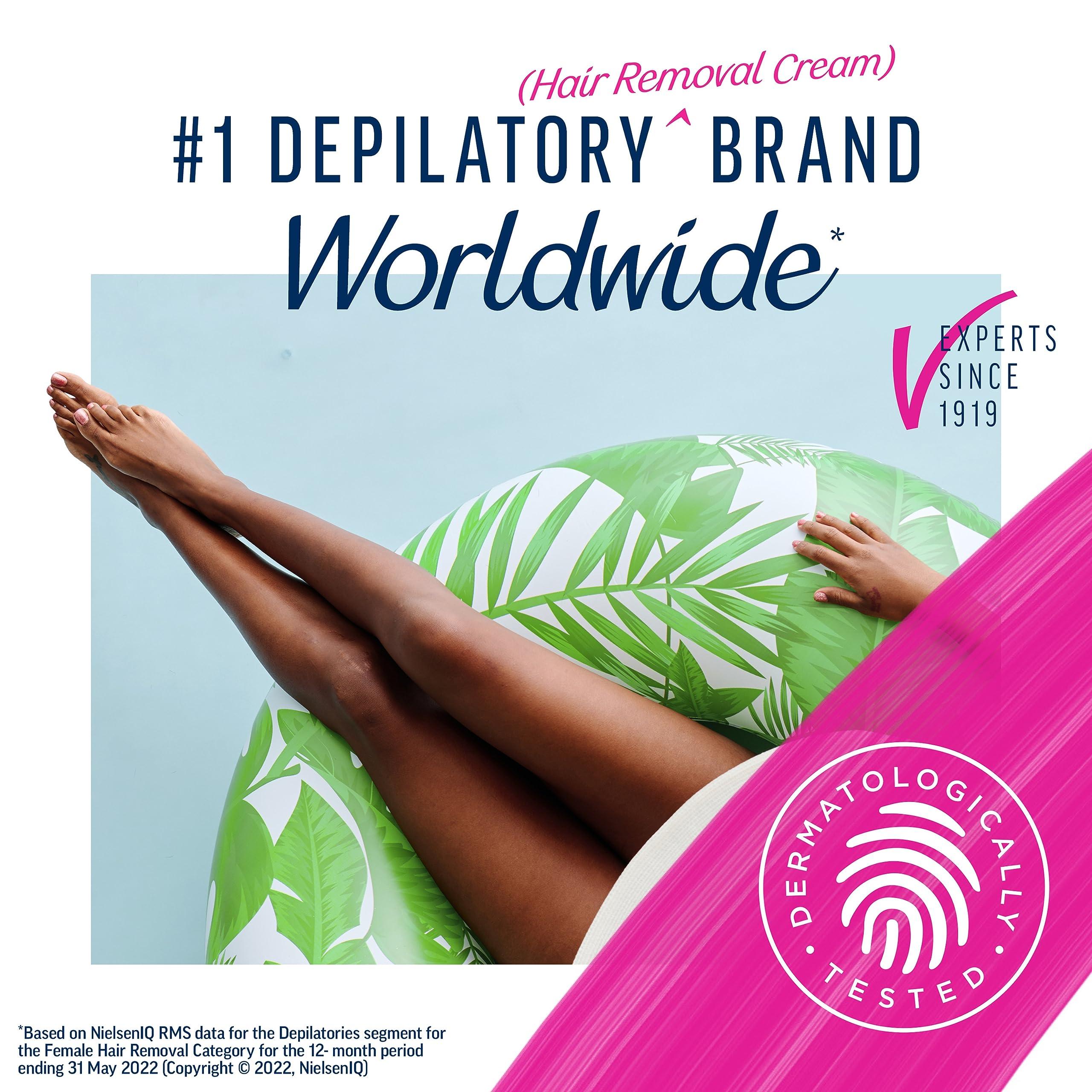 Veet Veet Ready-To-Use Waxing Kit For Women | Wax Strips For Body Hair Removal, Wax Kit For Ingrown Hair Treatment, Personal Care Product, Hair Remover | 40ct Waxing Strips, 4ct Body Wipes