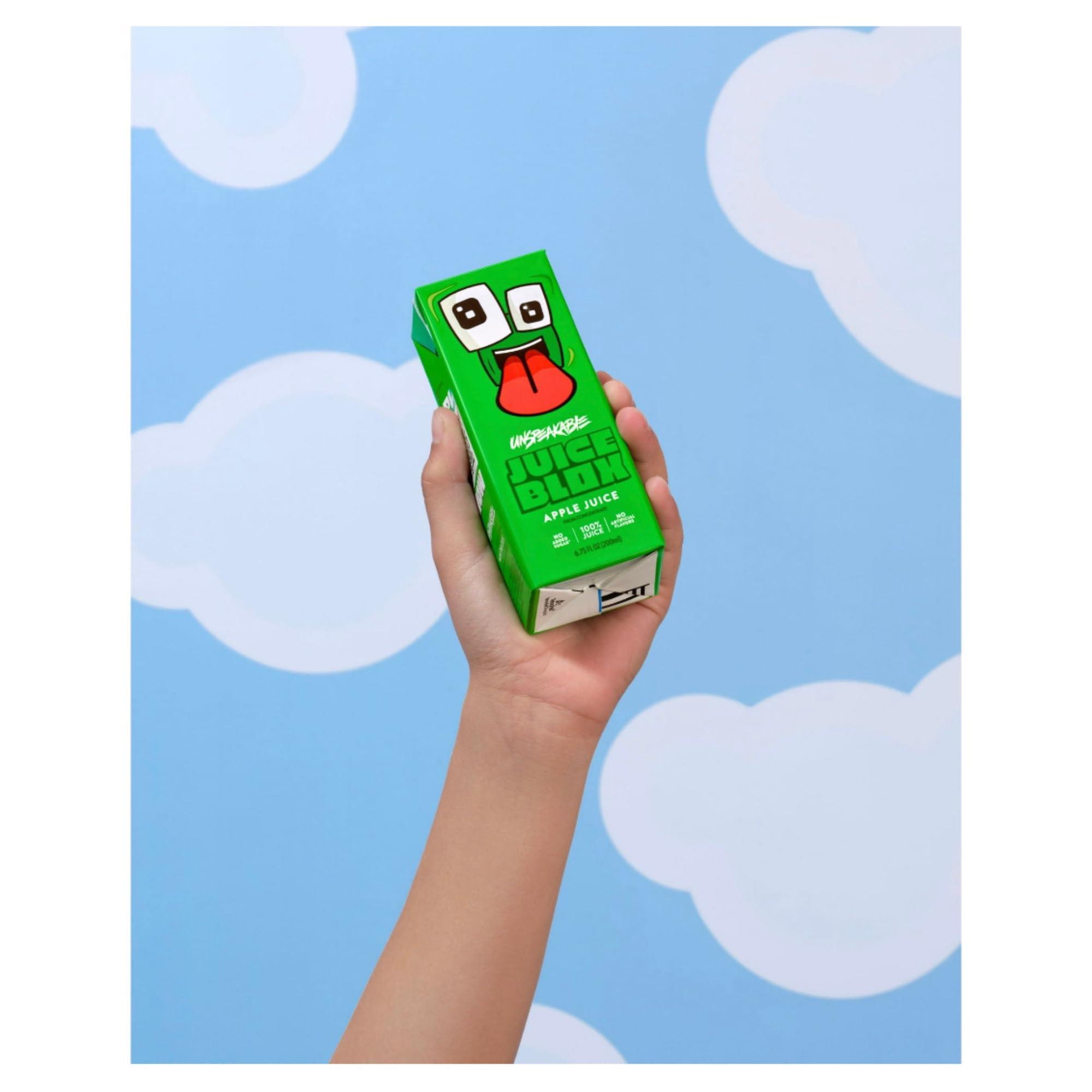 Generic Fruits Blox Mixed Fruit Snacks, 2 Boxes, 8 Count Each Box | Unspeakable| Total of 16 Apple Juice Boxes (Juice Blox Unspeakable)