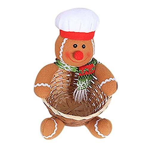 WKshuFT WKshuFT Christmas decoration candy basket Christmas table decoration childrens candy basket suitable for placing on the table tabletop and kitchen offices hotels shops parties