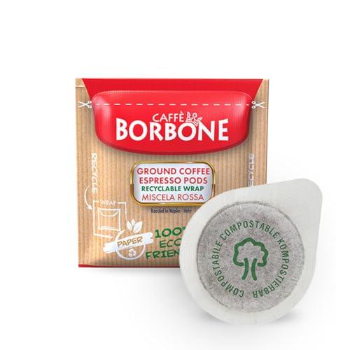 Caff Borbone Caffe Borbone Espresso Paper Pods, Red Blend, Strong and Creamy, Medium Roast ESE Pods, Authentic Italian Espresso - 50 Count