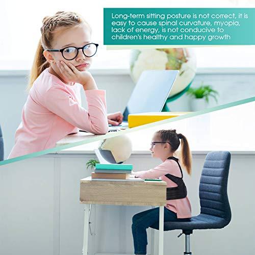 VINGVO Back Posture Corrector for Kids and Teens, Adjustable Upper Back Brace Clavicle Support Brace with Soft Shoulder Pads and Elastic Belts for Thoracic Kyphosis, Improve Slouching and Humpback - L