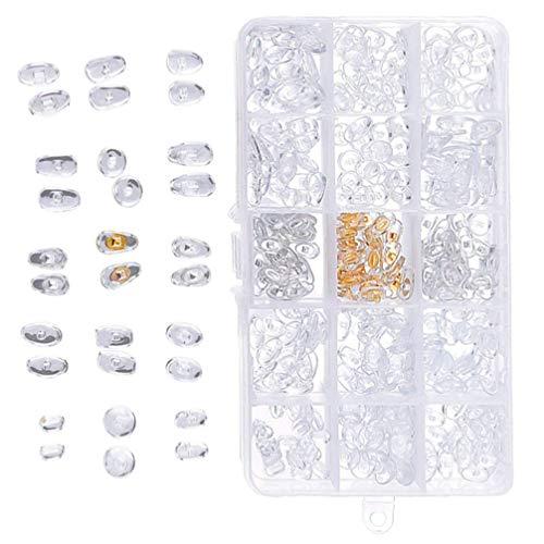 Milisten Milisten 1 Set Eyeglass Repair kit Nose Pads for Glasses Sunglasses Nose Pads Sunglass Repair kit Silicone Nose Pads Glasses Nose Grips Glasses Accessories Glasses Repair Tool Multifunction