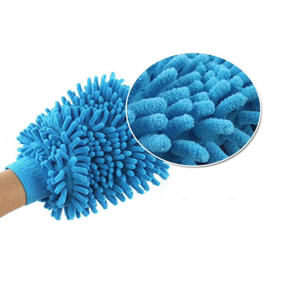 TopHomer TopHomer 5 Pcs Microfiber Gloves House Cleaning Auto Dusting Gloves for Plants House Cars Blinds Dusting Furniture and Small Objects (Pink)