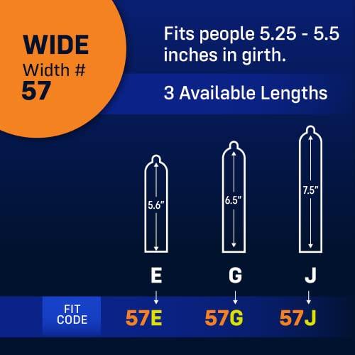 ONE Condoms 60K: Extra Wide (60), Length 8 (K)