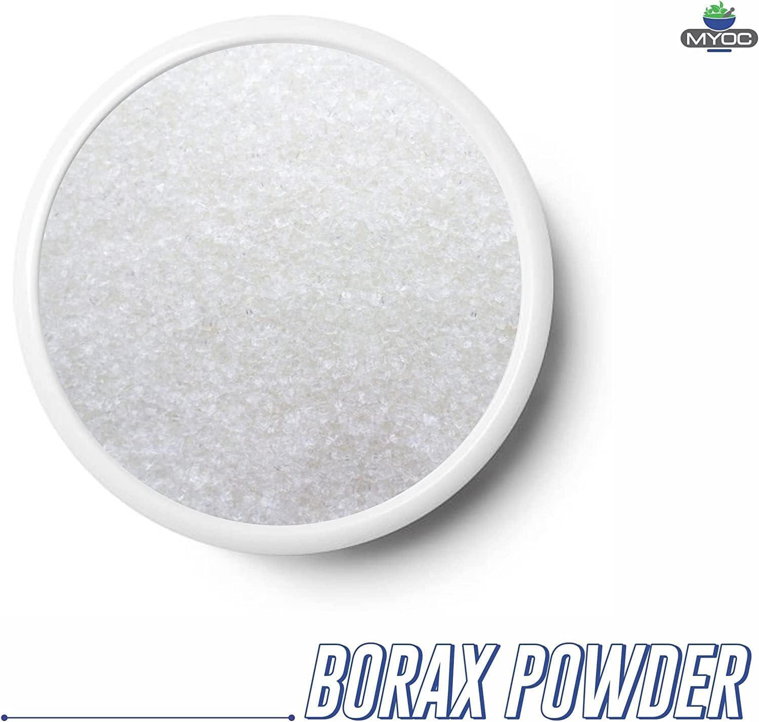 MYOC Myoc Borax Powder - 14.99 Oz, Borax Powder Bulk, Borax Powder for Laundry, Borax Powder for Hand Cleaner & Soap, Borax Powder for Slime, Borax for Washing Powder PO2