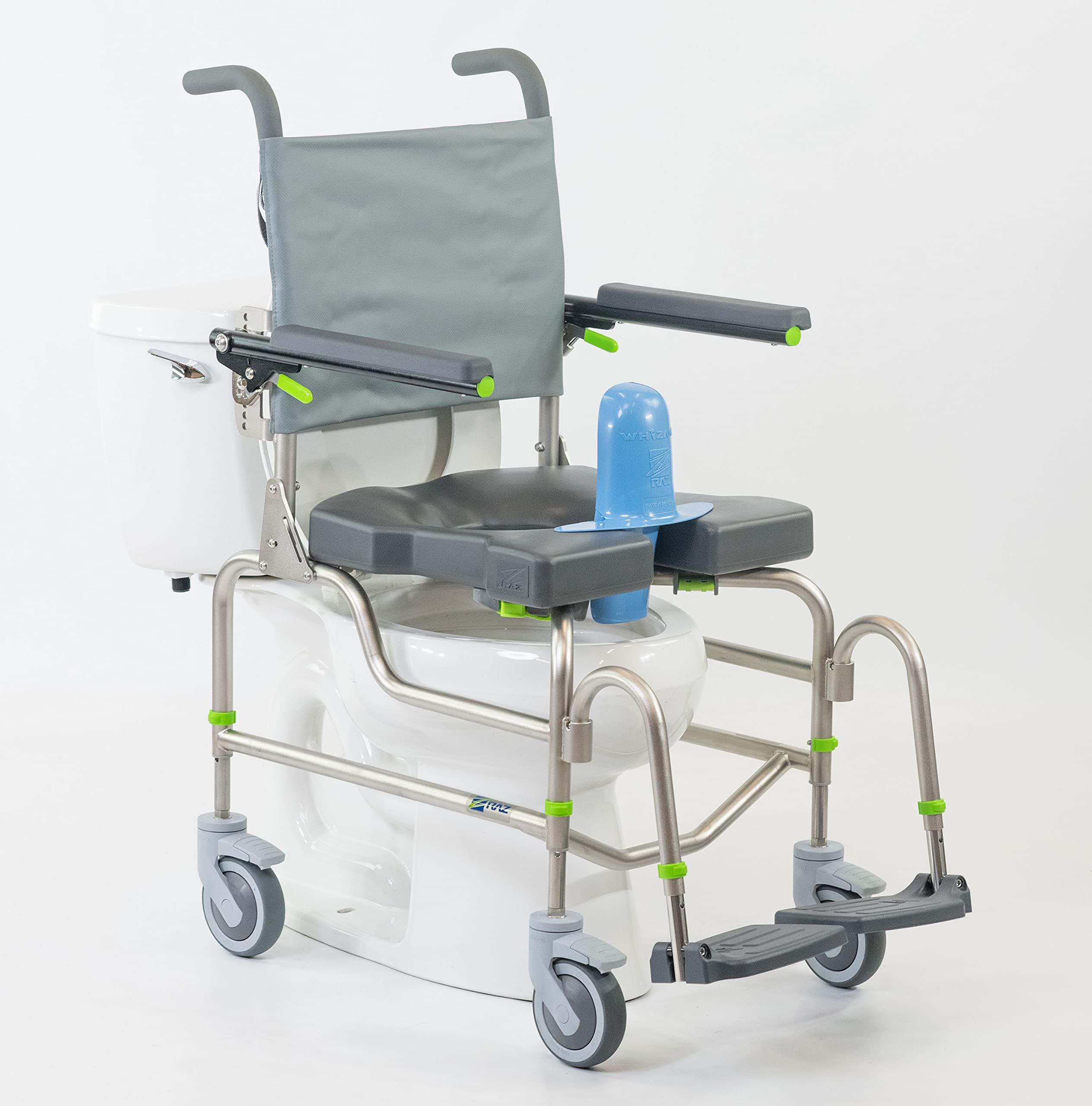 Raz Whizard Urine Deflector for toilet and commode, pee guard for toilet, toilet training for kids and adults, splash guard for kids, toilet seat splash guard