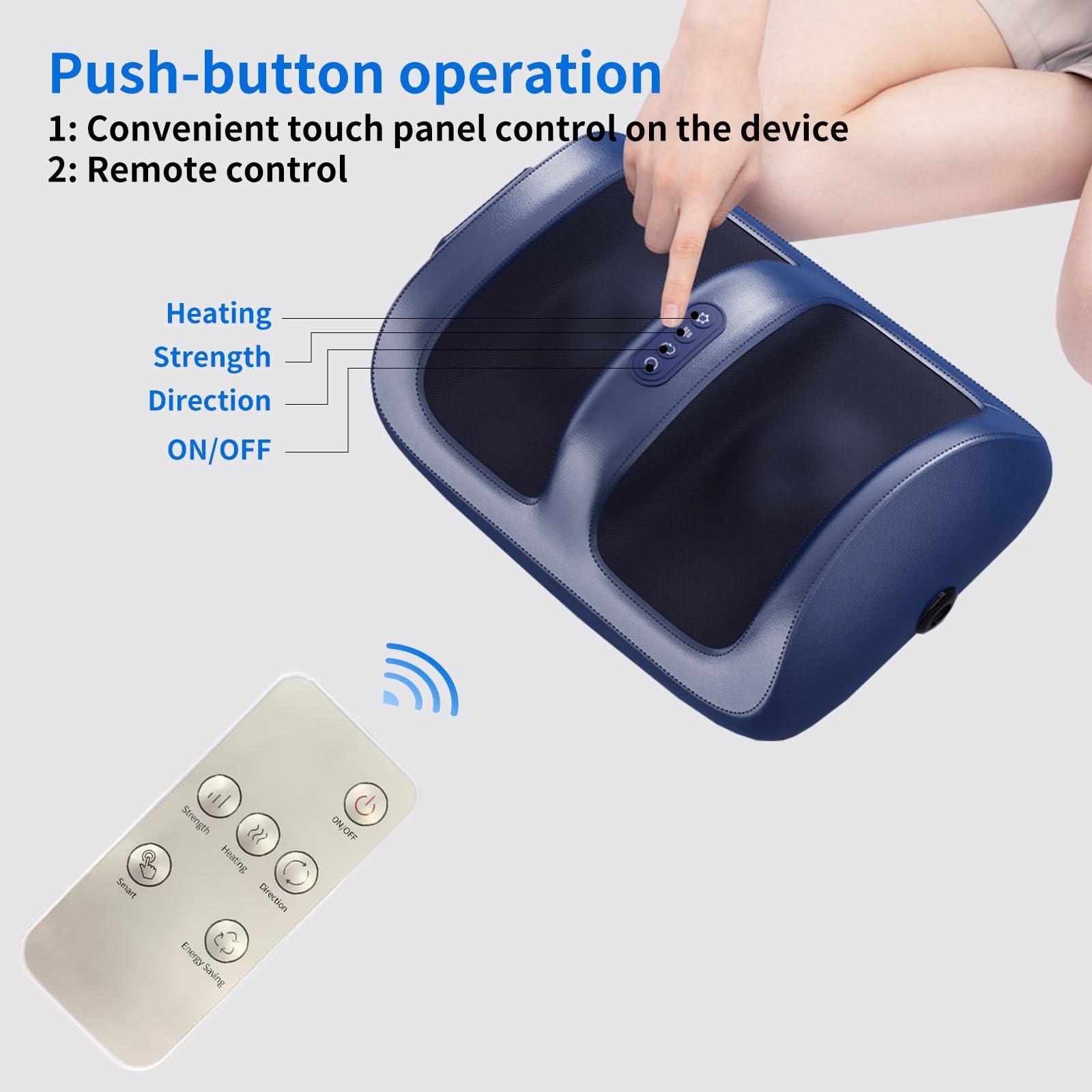 HMMSYLVA HMMSYLVA Shiatsu Foot Massager Electric Feet Massage with Heat and Deep Tissue Kneading for Stress Relief, Deep Rolling Massage, Promotes Blood Circulation, Gifts for Women&Men