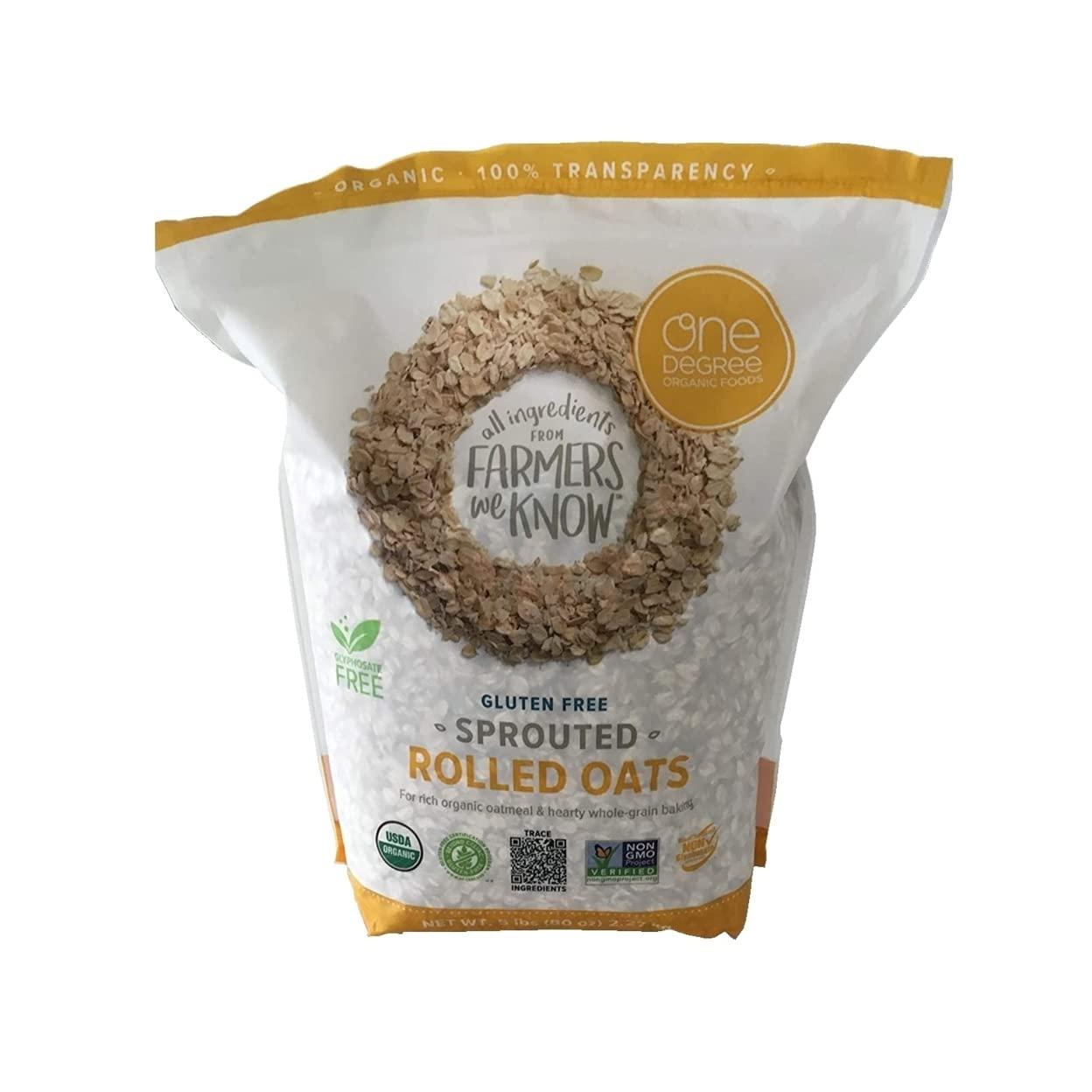 One Degree One Degree Gluten Free Sprouted Rolled Oats 5 lbs.