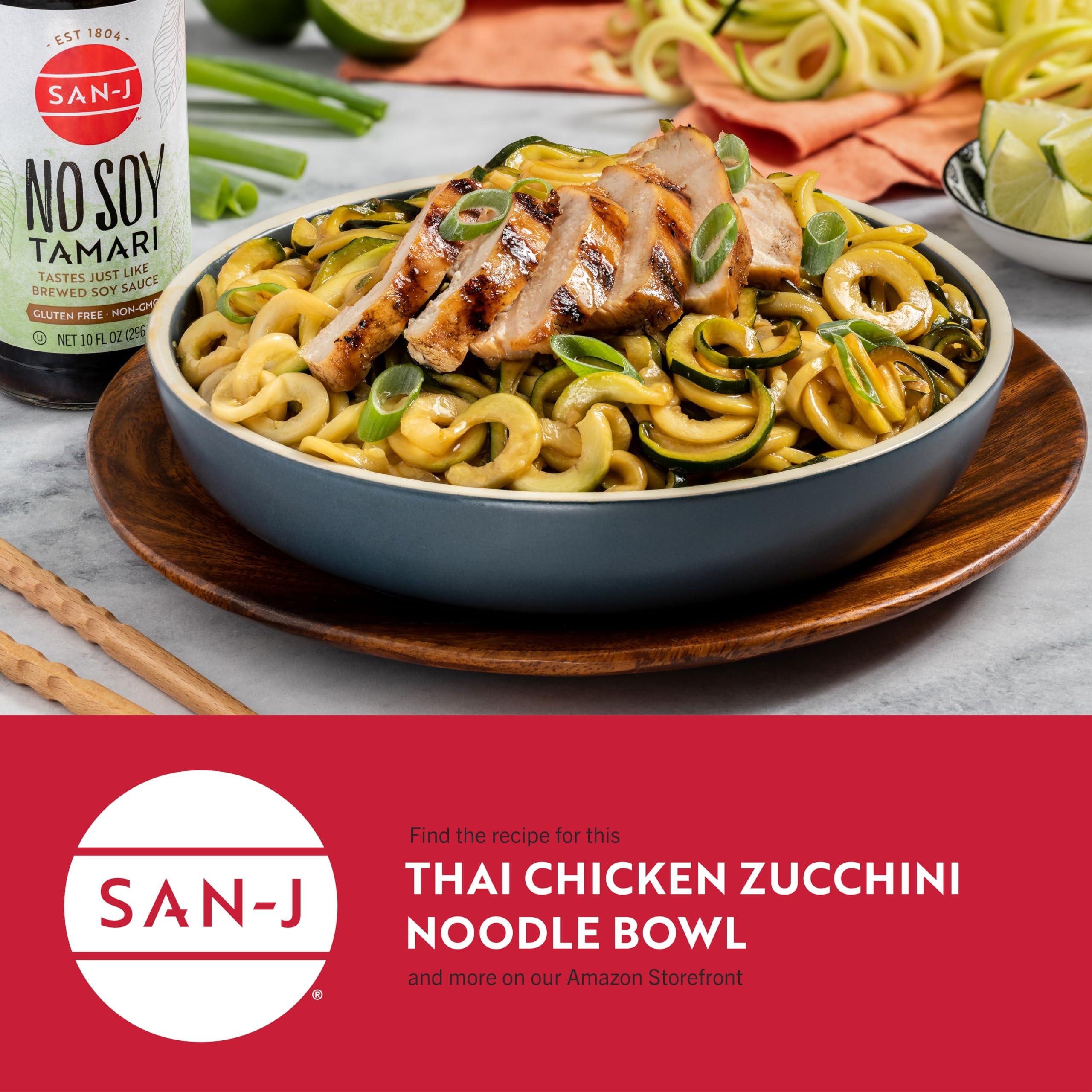 San-J San-J - No Soy Tamari - Specially Brewed Soy Sauce Alternative - 10 oz. Bottle