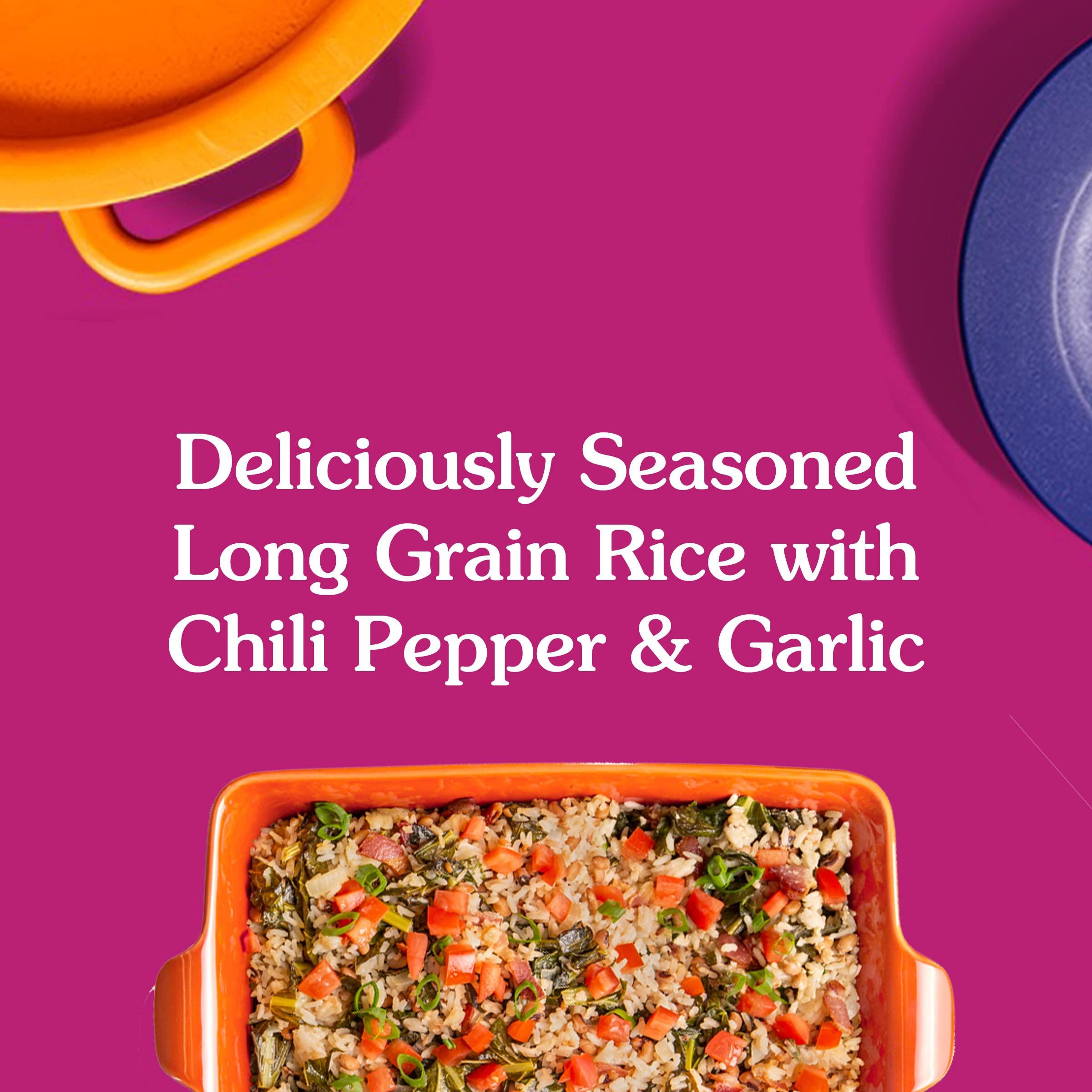 BEN'S ORIGINAL Bens Original Ready Rice Chili Garlic Flavored Rice, Easy Dinner Side, 8.5 oz Pouch (Pack of 12)