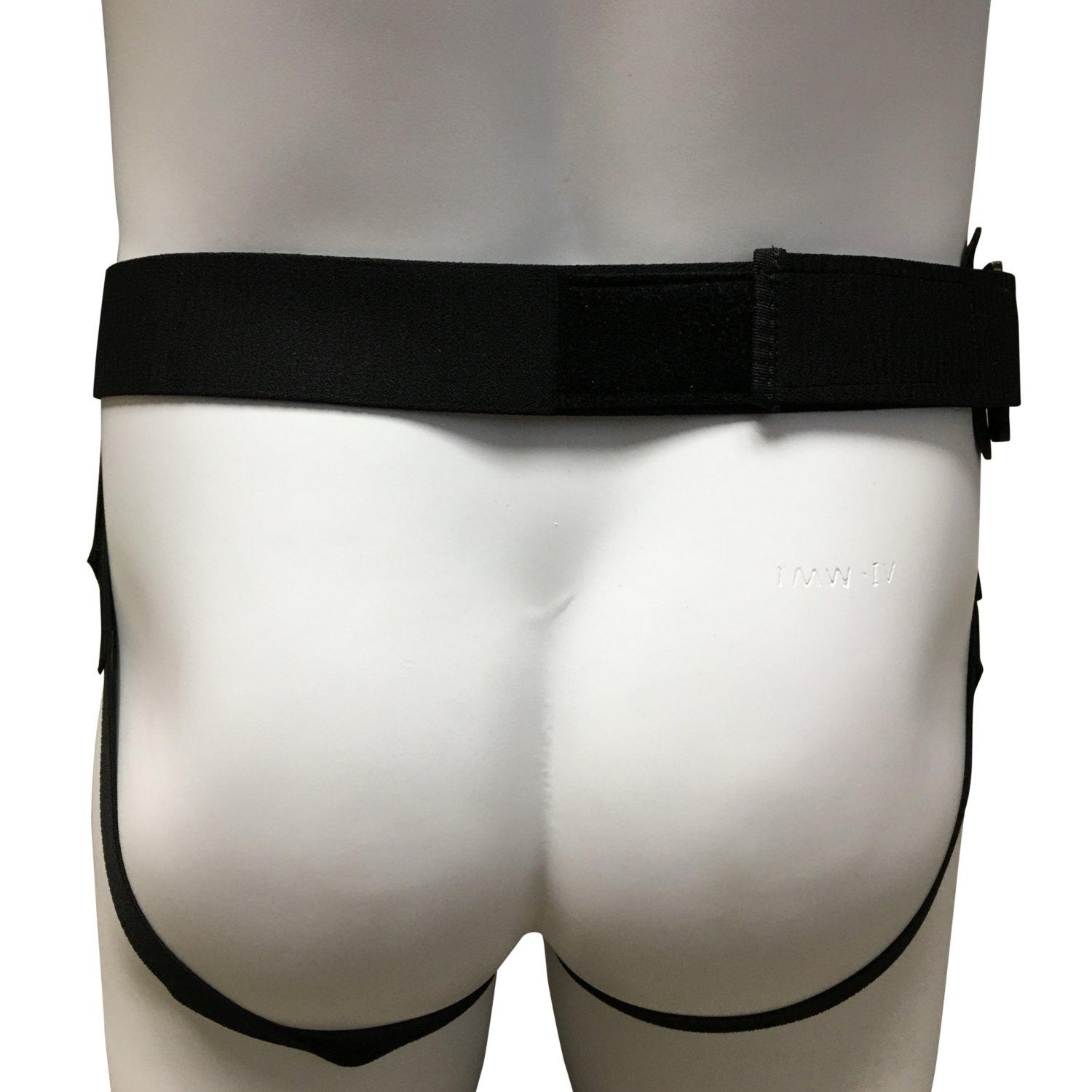 Champion Champion Hernia Belt, Single or Double Herniation Pad, Adjustable Compression Support, Black, Medium
