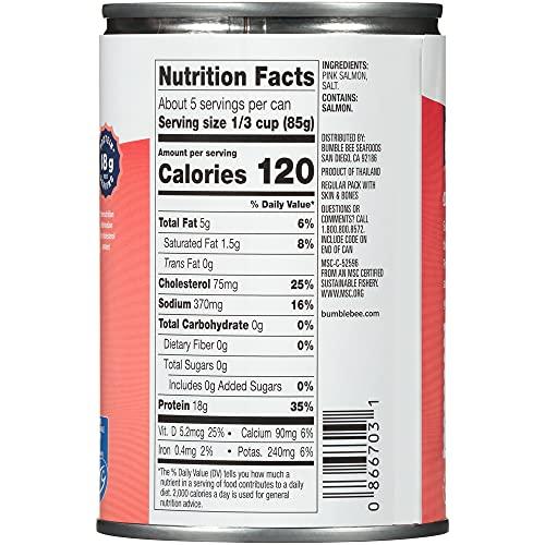 Bumble Bee Bumble Bee Pink Salmon, Premium Wild, 14.75 oz (Pack of 3)