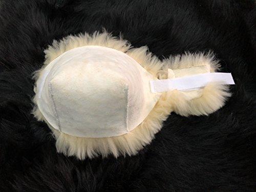 HUAHOO 100% Genuine Sheepskin Heel Protector Protect Feet, Heels & Elbows Bed & Pressure Sores(1 Piece)