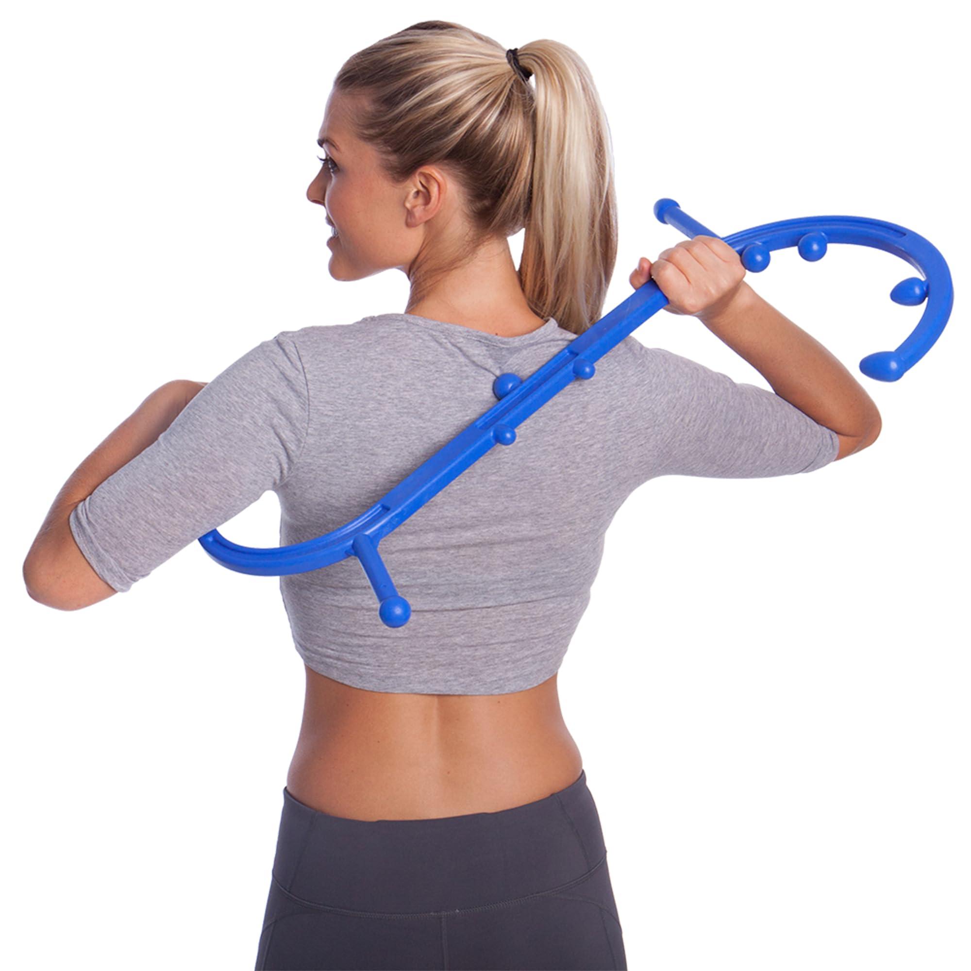 Body Back Body Back Buddy Classic USA Made Handheld Full Body Massage Cane Pressure & Trigger Point Massage Tool for Deep Tissue Pain Relief - Dual Massage Hooks for Back, Shoulder, Neck. Manual Back Massager