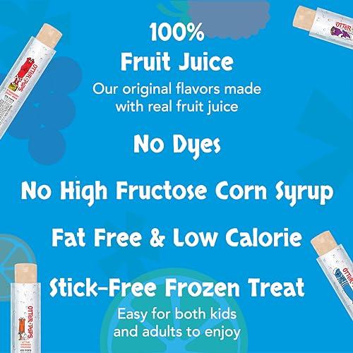 Otter Pops Otter Pops Freezer Bars, 100% Fruit Juice Ice Pops, Original Flavors (80ct 2oz bars)