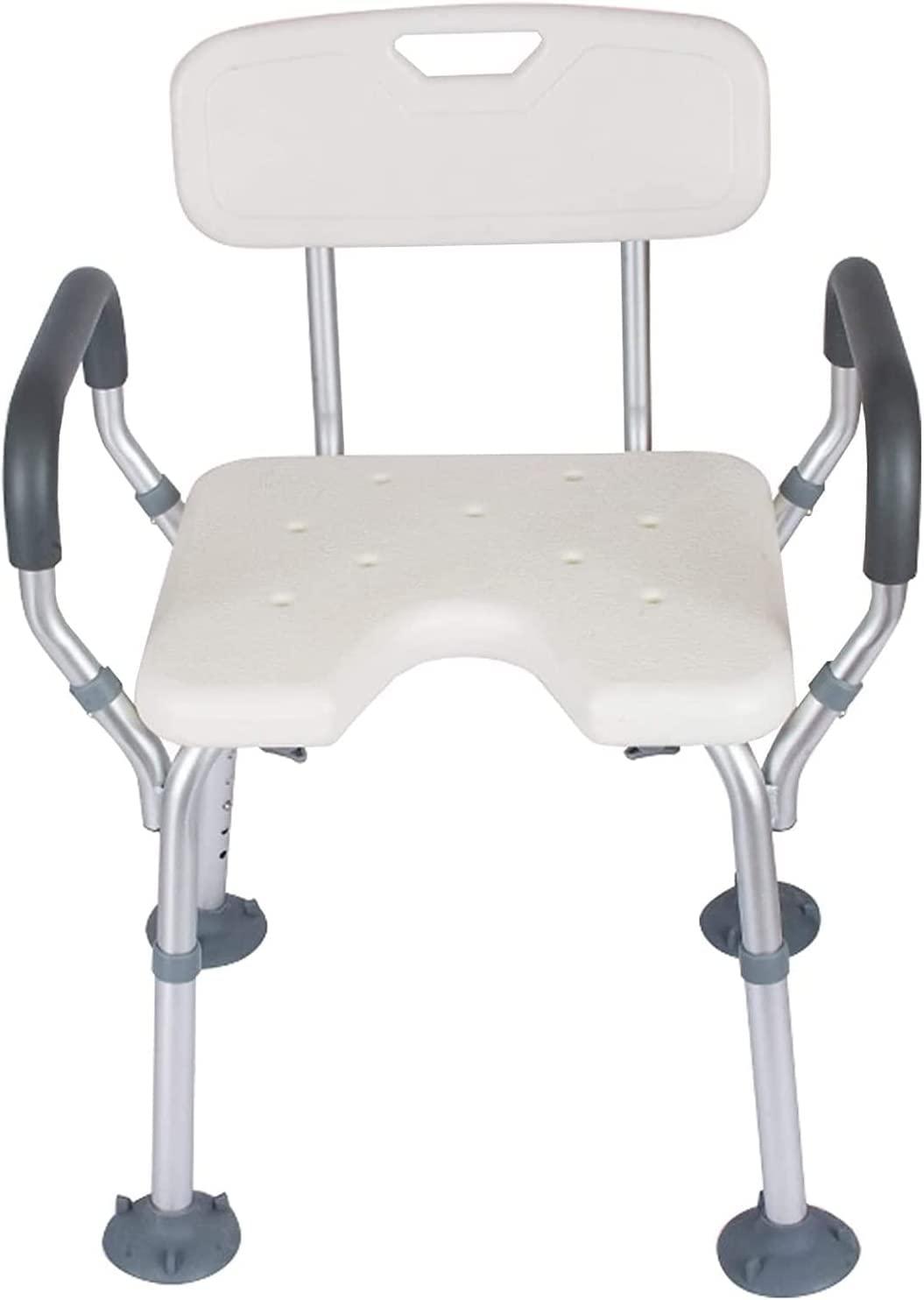 YOODODO YOODODO Elderly Shower Chairs, Showering Adults Bathroom Bathtub Seat with Handle and Backrest Disabled Bath Stool Shower Bench Seat Shower Chair