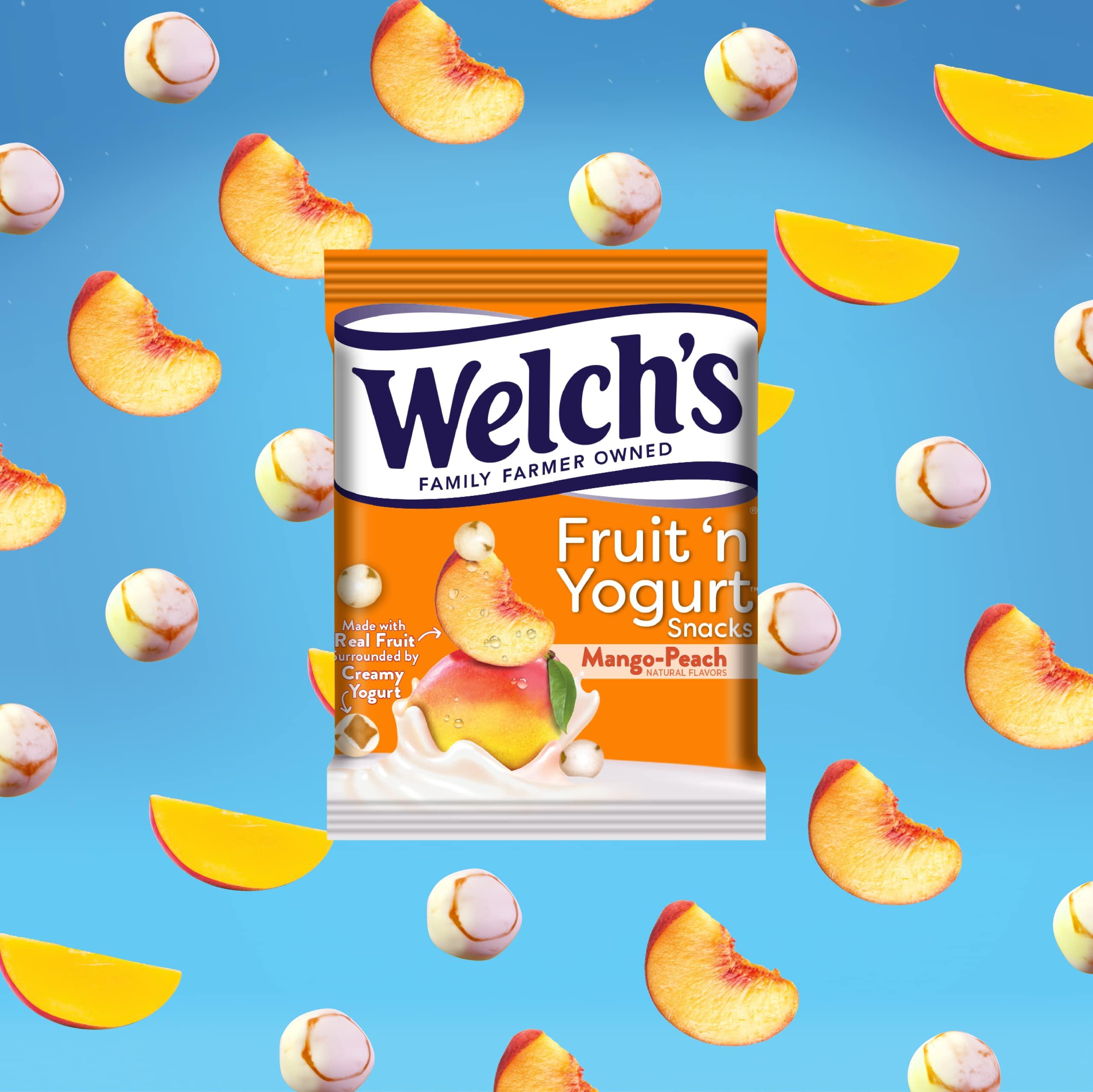 Welch\'s Welch\'s Fruit Snacks, Fruit \'n Yogurt Variety Pack, Strawberry, Blueberry Acai, Mango Peach, Bulk Pack, Individual Single Serve 0.7 oz Bags (Pack of 42)