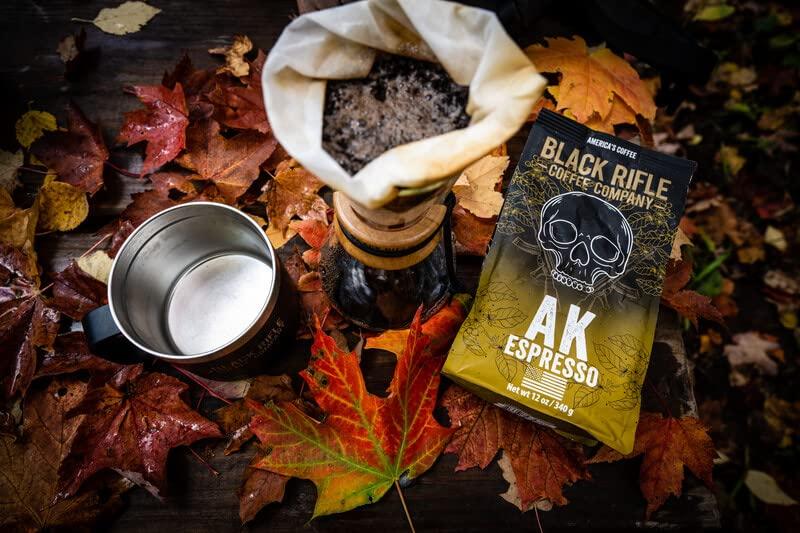 Black Rifle Coffee Company Black Rifle Coffee Company, AK-47 Espresso,100% Arabica Coffee,Colombian Supremo Roasted Dark, Whole Bean 12 oz Bag