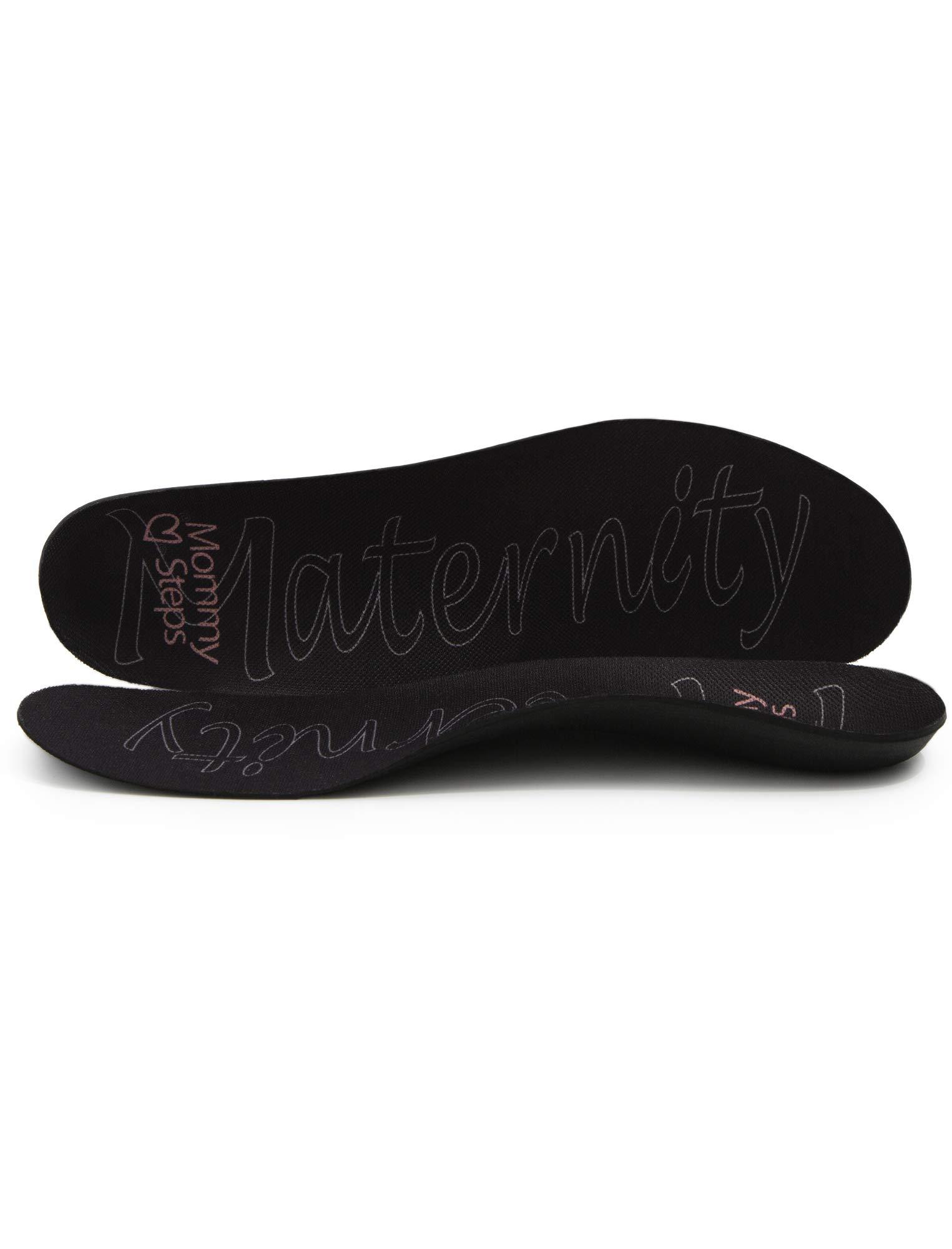 MommySteps Maternity MommySteps Maternity Insoles Ultra-Thin Pain Relief-Comfortable Flats | Black Women's 10.5-11