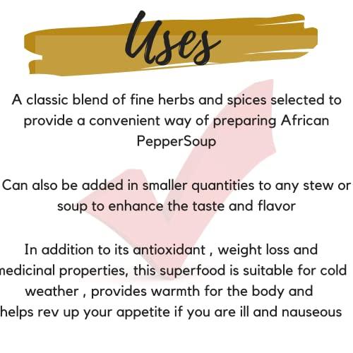 Colour Flavour COLOUR FLAVOUR PEPPER SOUP SPICE SEASONING | Soup seasoning | Made from Organic Herbs and Spices | A Unique Blend of Whole Superfoods | No preservatives | No Chaff | No Added Color | All Natural