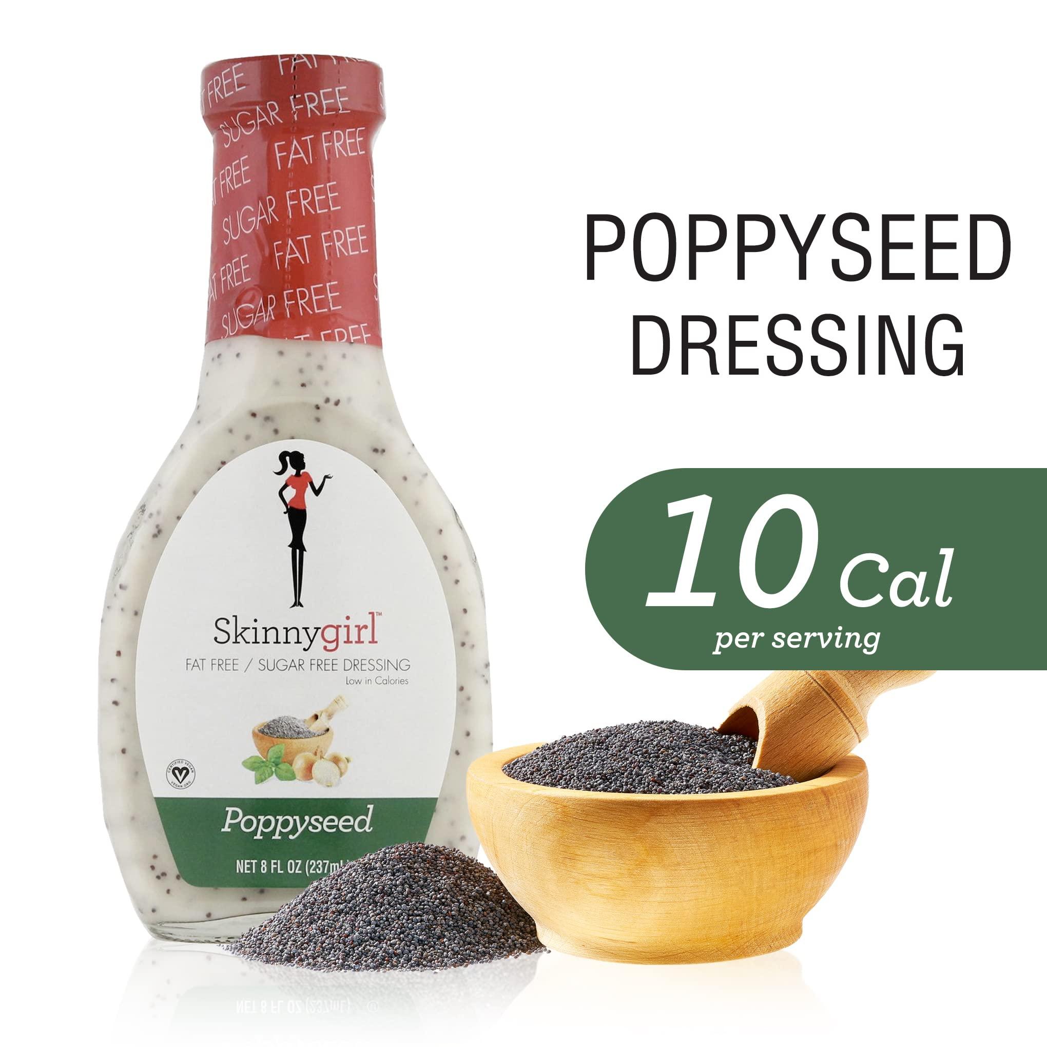 Skinnygirl Skinnygirl Fat-Free Salad Dressing, Sugar-Free Poppyseed, 8 Ounce (Pack of 5)