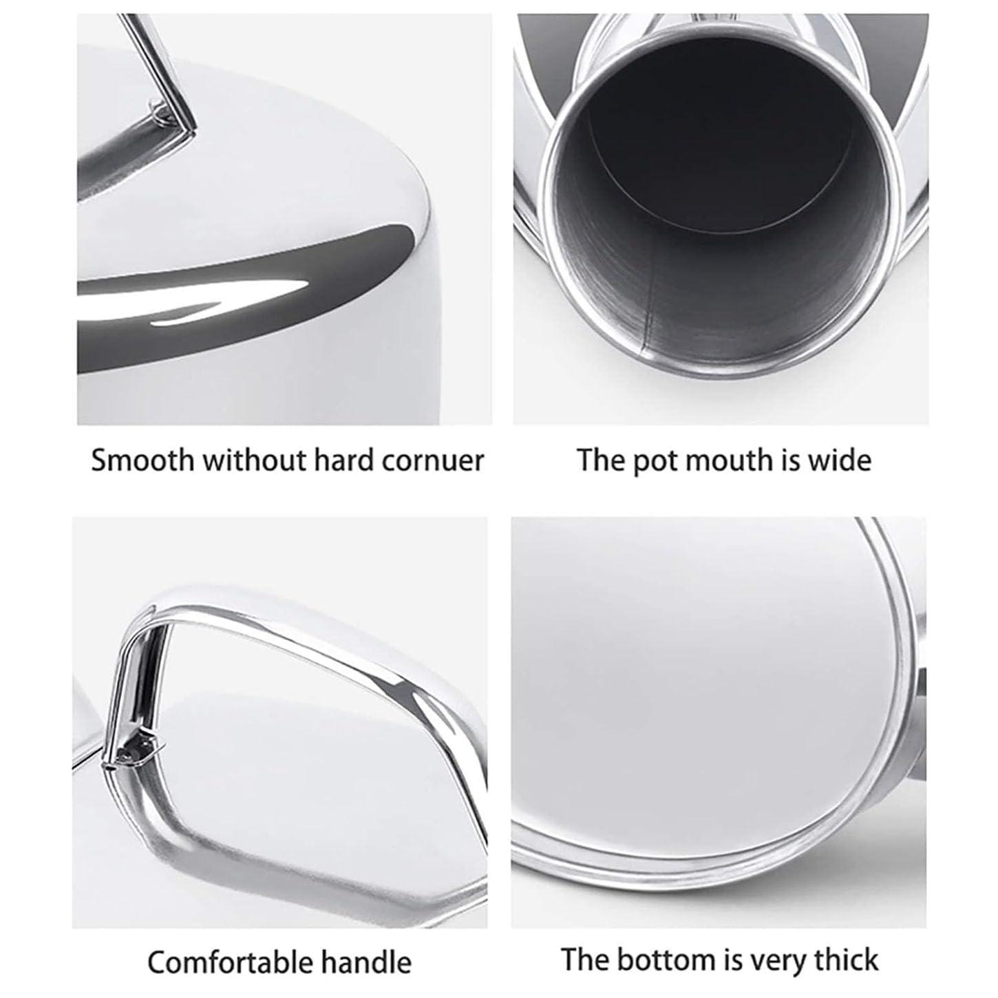 MIFANI Male Urinal Urine Bottle for Men,Stainless Steel Urinals Hand Held Pee Bottle for Men, Professional Urinal Bottle Spill Proof 7Cm Large Diameter Design for Car, Travel, Elderly, Incontinence, 1300Ml